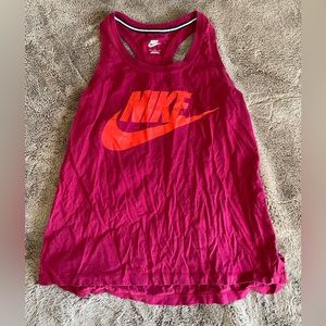 Nike size M cranberry & orange racerback loose-fit tank